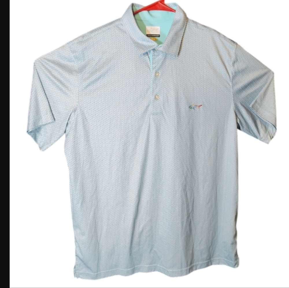 Greg Norman Collection Sky Blue Polo Shirt